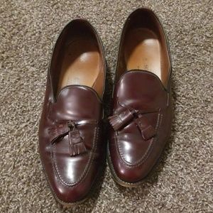 Allen Edmonds burgundy tassel loafers